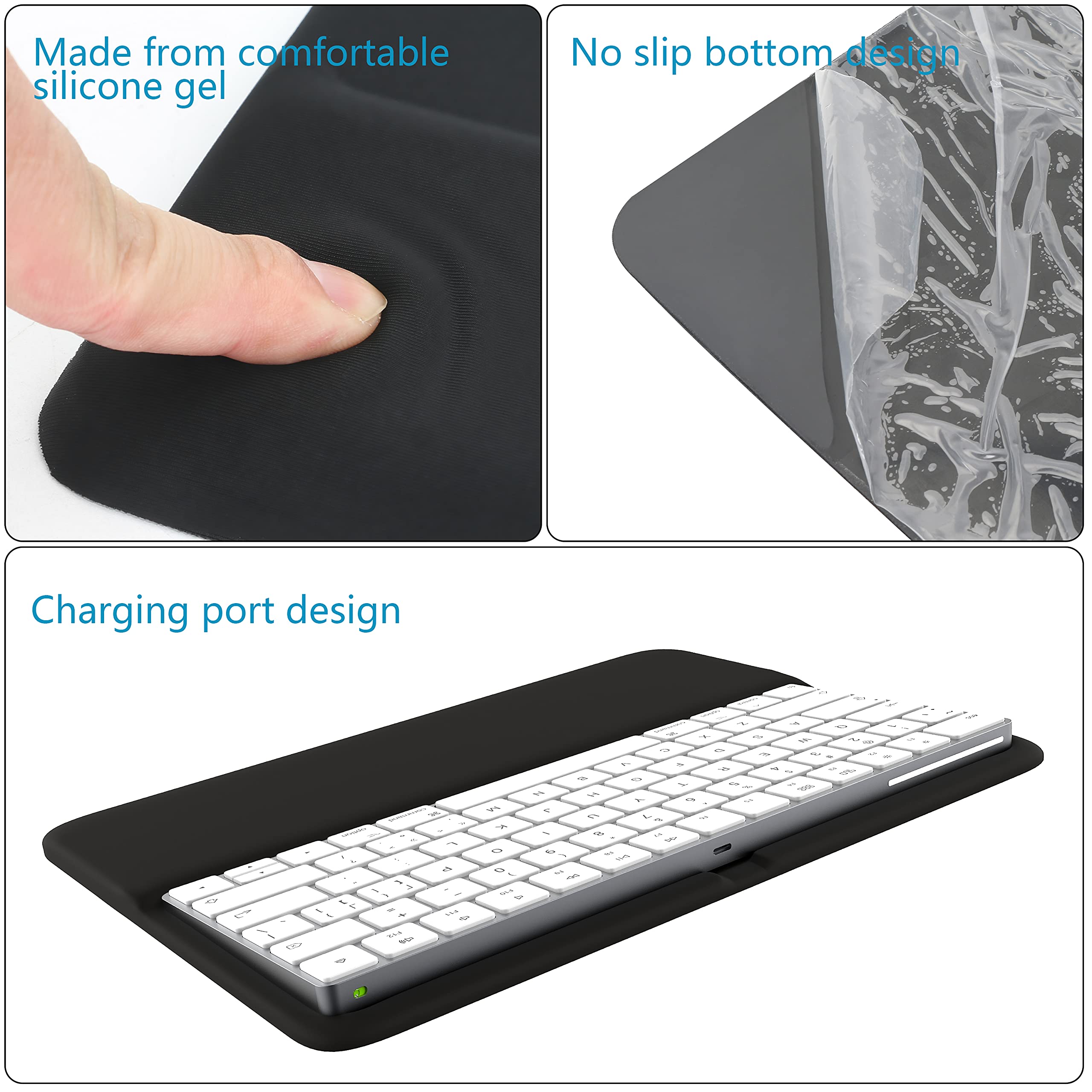 HONKID Wrist Rest for Magic Keyboard 2 & Touch ID - Ergonomic Support for Office & Gaming