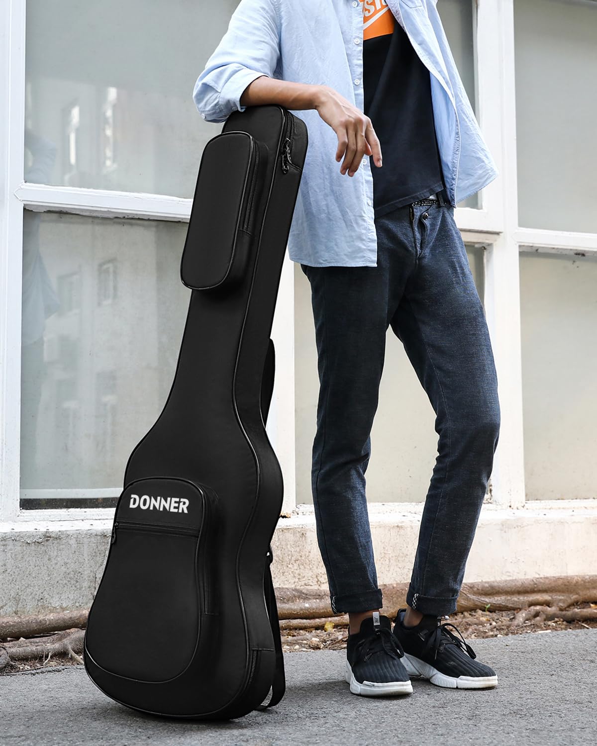 Donner Guitar Case - Durable & Lightweight Hard Shell Case for Acoustic & Electric Guitars - Perfect for Travel, Gigging & Home Storage