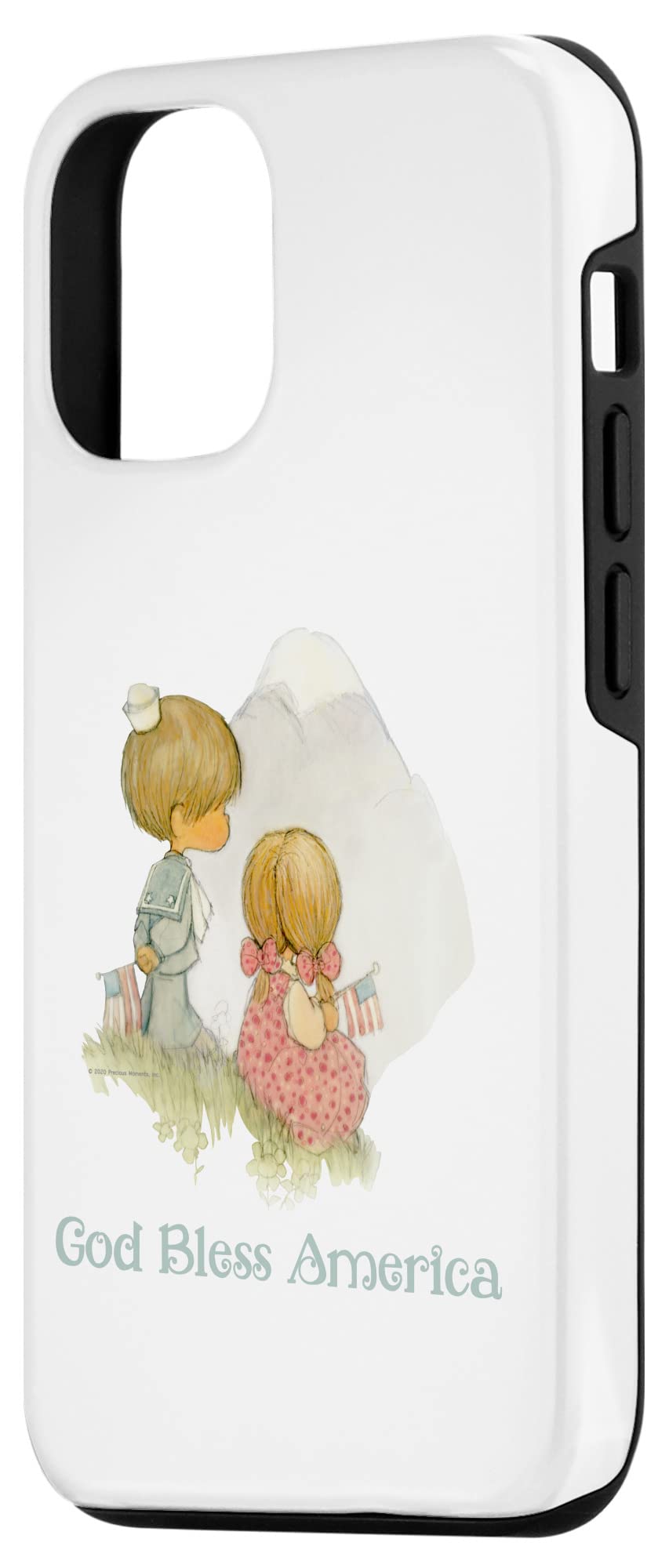 iPhone 12/12 Pro God Bless America Patriotic Phone Case - Durable Protective Cover for iPhone 12 & 12 Pro - Perfect for 4th of July, Memorial Day & Veterans Day Celebrations