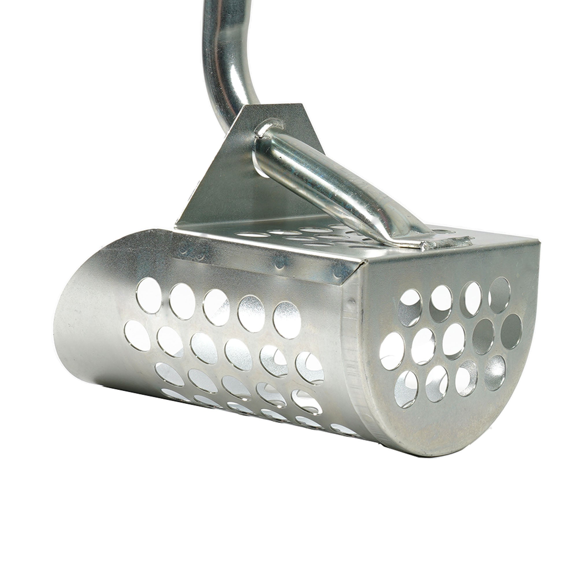 Premium Galvanized Metal Sand Scoop with Long Handle - Ideal for Metal Detecting, Beach Shelling, Rock Hunting & Outdoor Treasure Hunting Adventures