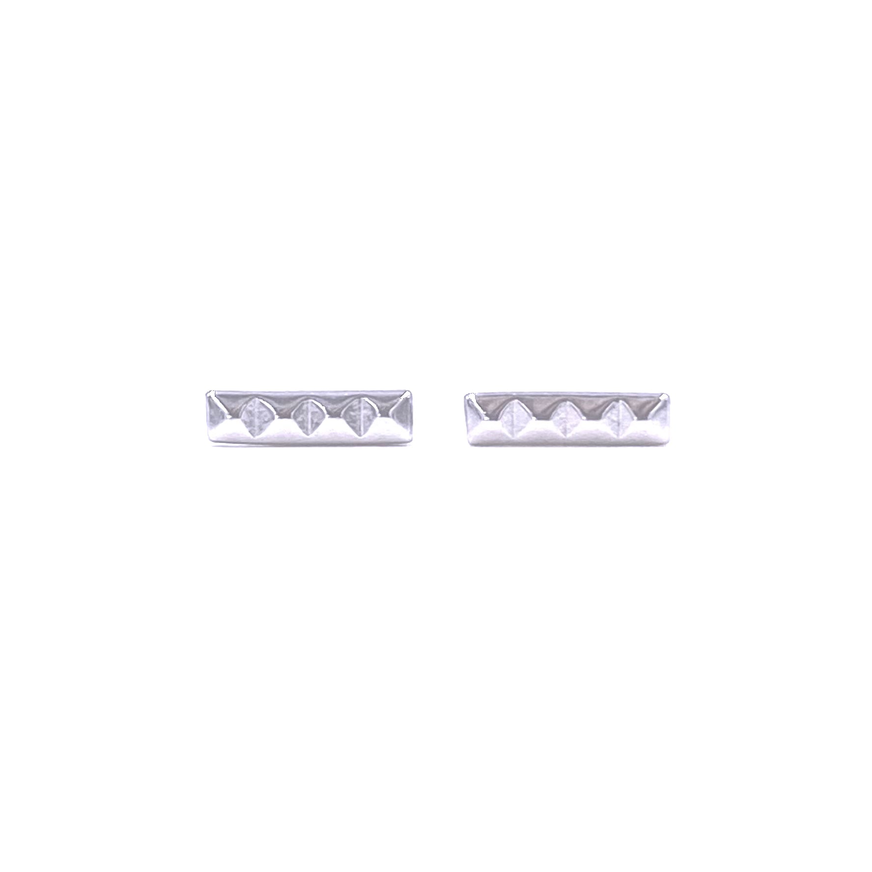 Ashley Gold Sterling Silver Cut Out Bar Stud Earrings for Women - Elegant Minimalist Jewelry for Everyday Wear & Special Occasions