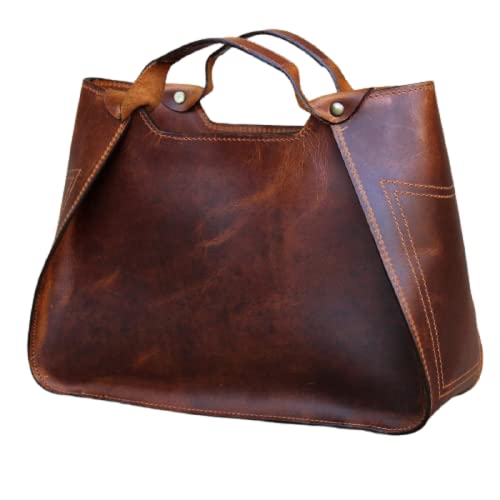 Red Brown Tote Bag
