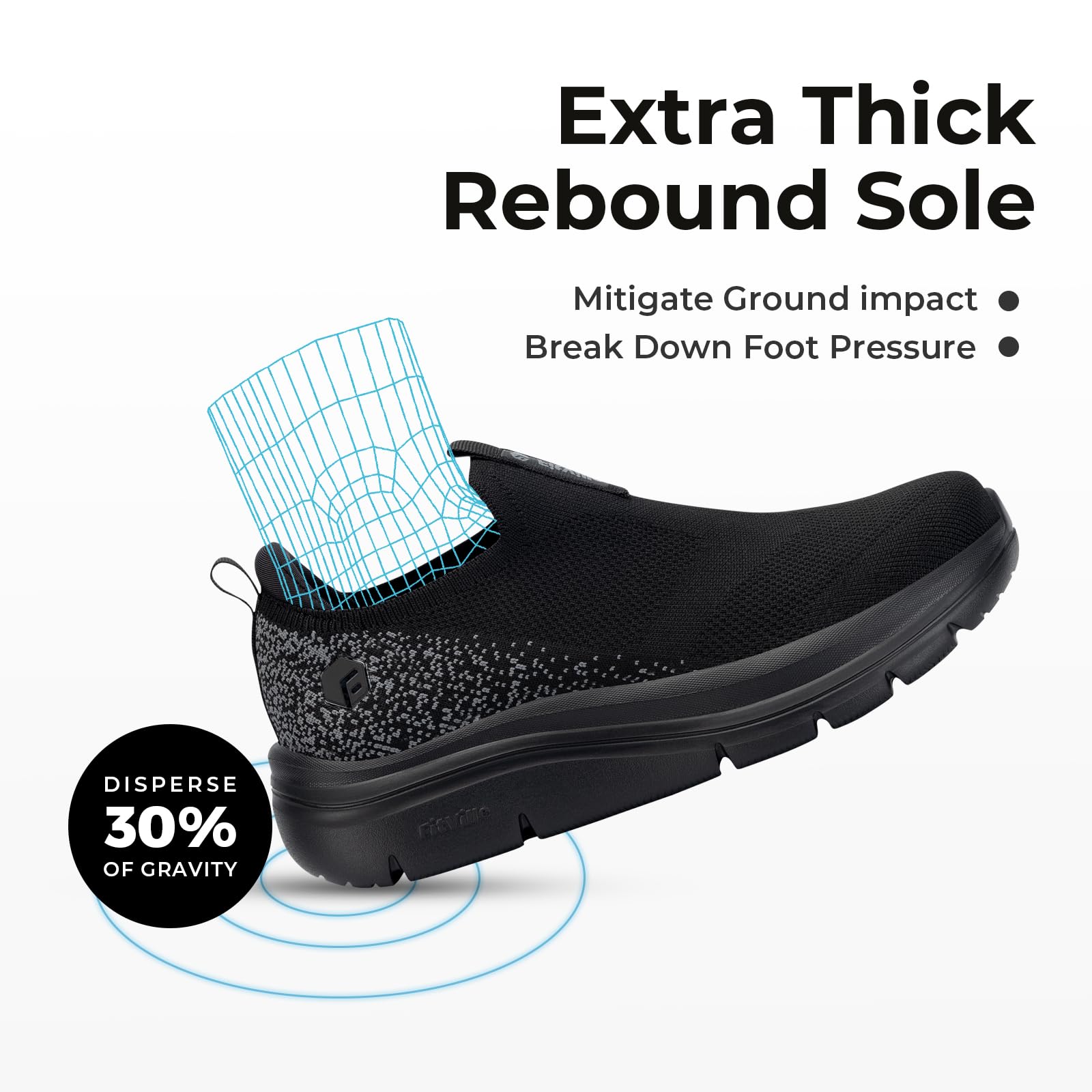 FitVille Women's Slip-On Walking Shoes - Wide Width, Lightweight Sneakers for Flat Feet & Plantar Fasciitis with Arch Support - Comfortable for Walking, Travel & Everyday Wear