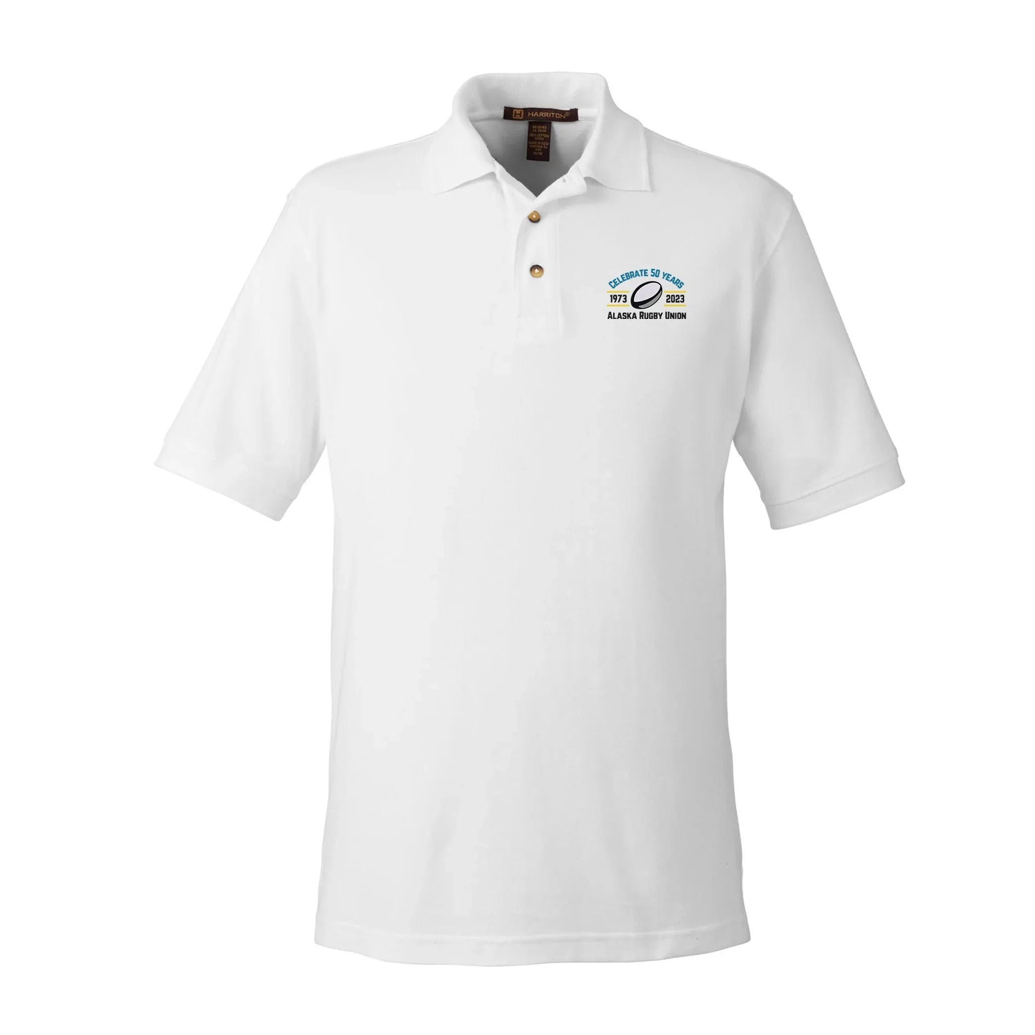AKRU 50th Anniversary Men's Cotton Polo Shirt - Classic Casual Comfort for Golf, Work & Everyday Wear