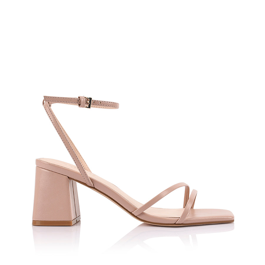 Stevie Block Heel Sandals in Dusty Pink | Comfortable Women's Dress Sandals for Weddings, Parties & Summer Outfits
