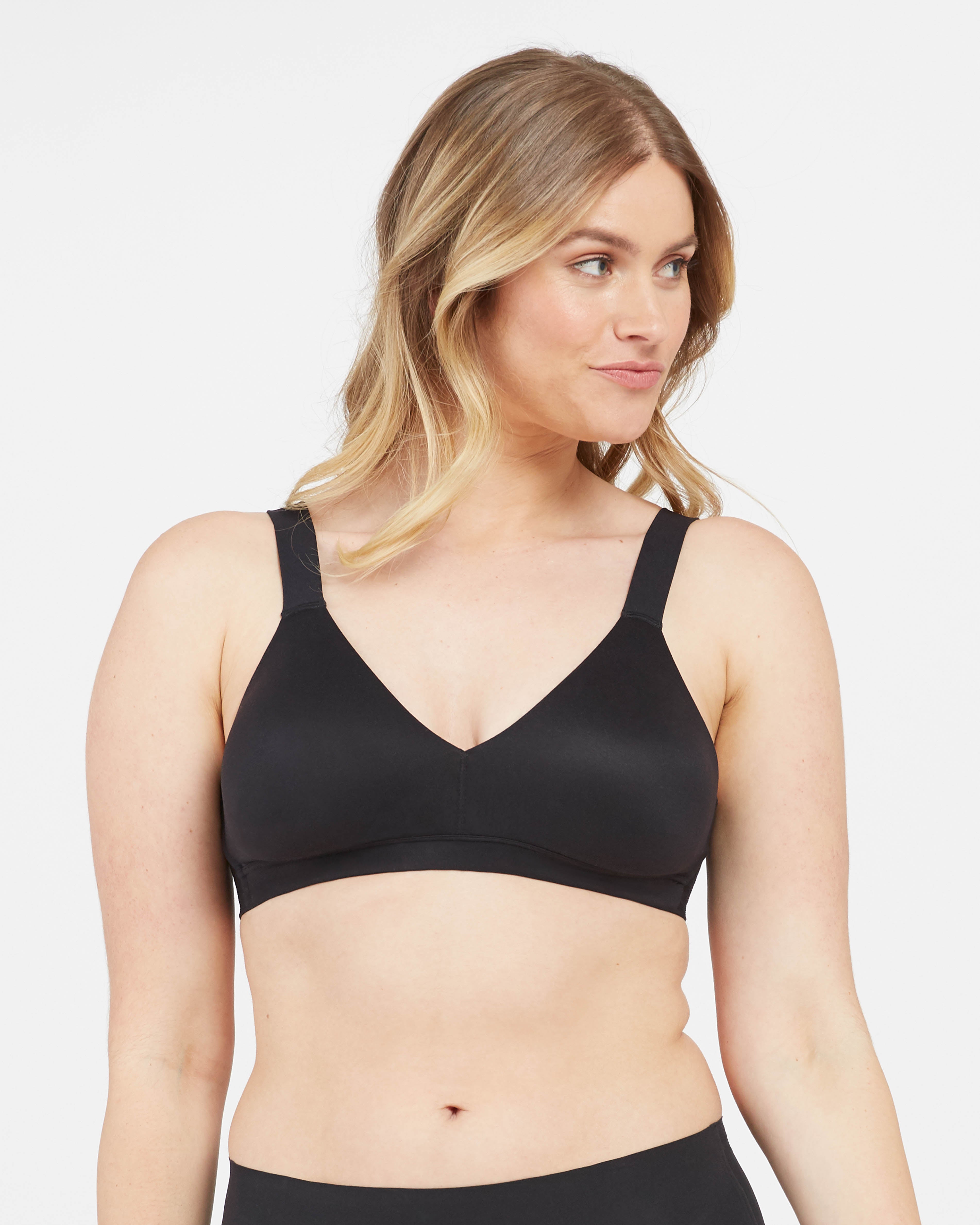 SPANX Smooth Comfort Lightly Lined Bralette - Wireless Support for Everyday Wear, Yoga & Lounge