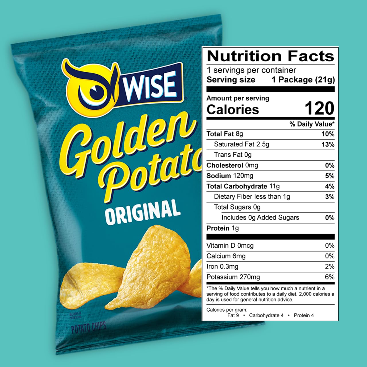 Wise Snacks Golden Original Potato Chips - 40 Pack (0.75 Oz Each) & 12 Pack (3.25 Oz Each) - Crunchy Snacks for Parties, Lunch Boxes & On-the-Go