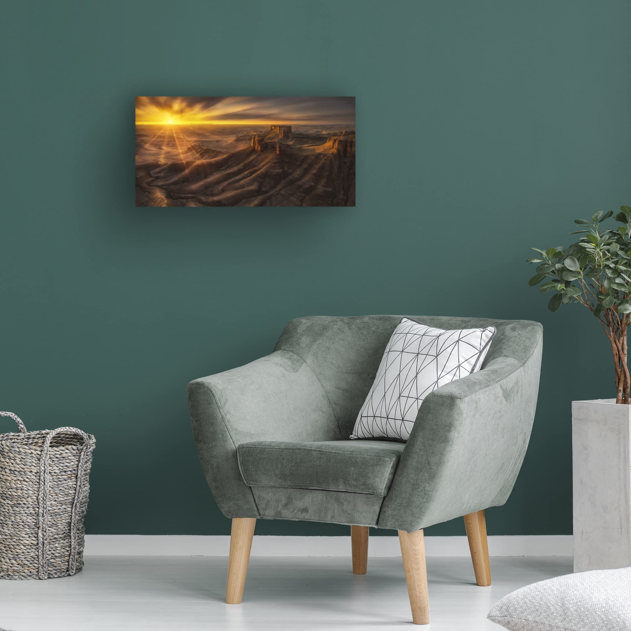 Trademark Fine Art 'Utah USA' Canvas Wall Art Print by Jennie Jiang - Perfect for Living Room, Bedroom & Office Decor