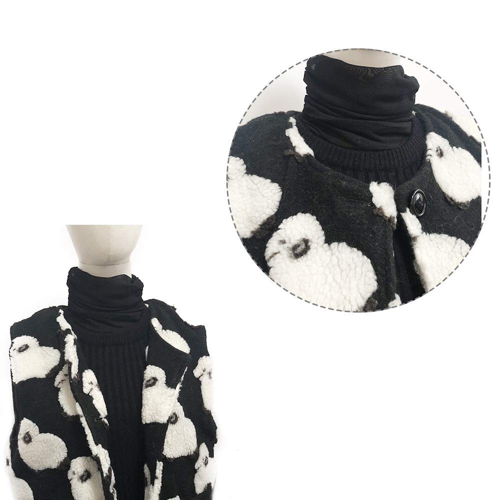 Elegant Women's Fake Lace Collar Detachable Turtleneck Dickey - Perfect for Autumn Layering, Office Wear & Fashion Outfits