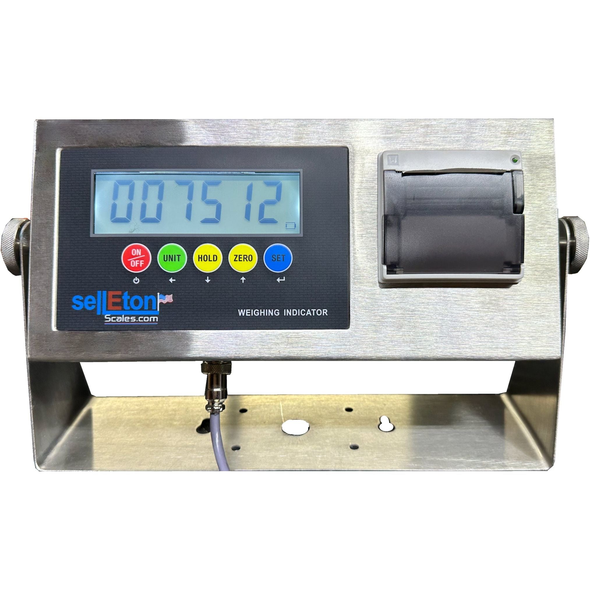 SellEton SL 7510 SS P & SL 7512 SS P Stainless Steel Digital Indicator with Built-in Printer - Industrial Measurement Tool for Quality Control & Manufacturing Processes