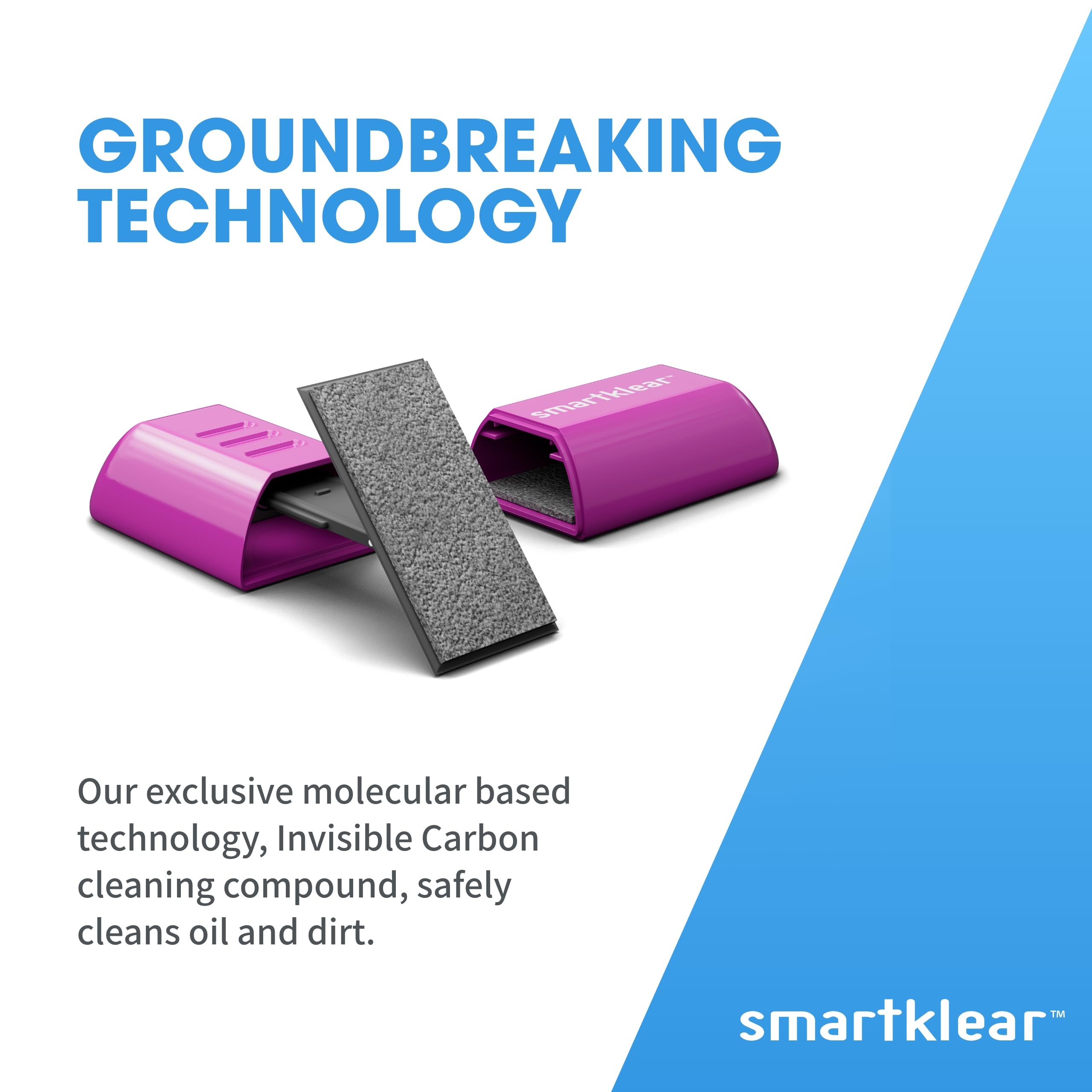 SmartKlear Smart Phone Screen Cleaner - Premium Carbon Microfiber Technology for iPhone, Android & All Devices - Purple (1 Pack) - Perfect for Home, Office & Travel Use