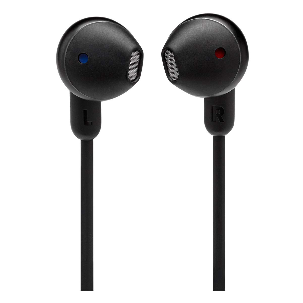 JBL Tune 215 Wireless Bluetooth Earbuds with Built-in Mic, 3-Button Remote & Flat Cable - Black (Compact Size) for Gym, Running & Daily Commute