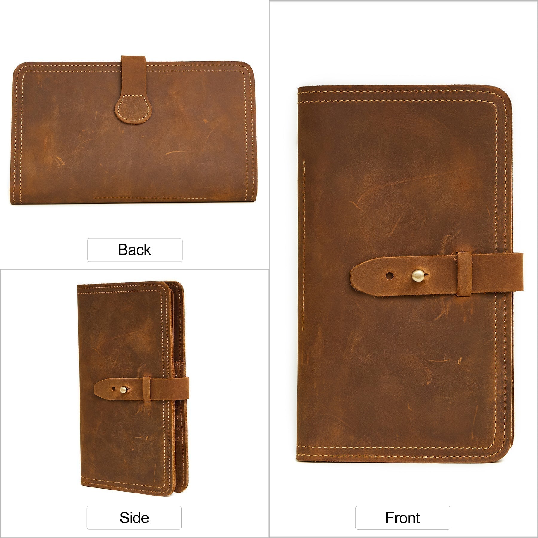 Premium RFID Blocking Leather Passport Holder - Slim Travel Wallet for Men & Women - Perfect for Airports, Business Trips & International Travel