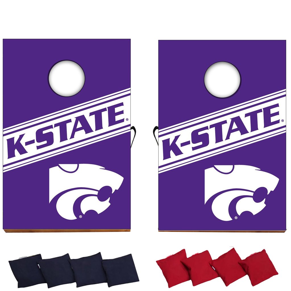 Kansas State University Cornhole Bag Toss Game - Official College Team Edition for Tailgates, Backyard Fun, and Game Day Parties