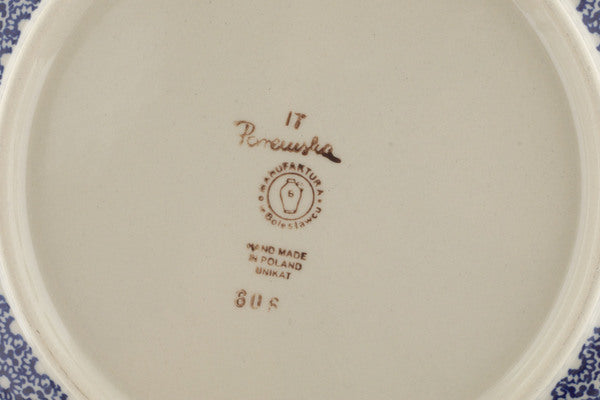 10-Piece Elegant Blue Dinner Plate Set - Premium Porcelain Plates for Formal Dining, Everyday Meals & Entertaining Guests