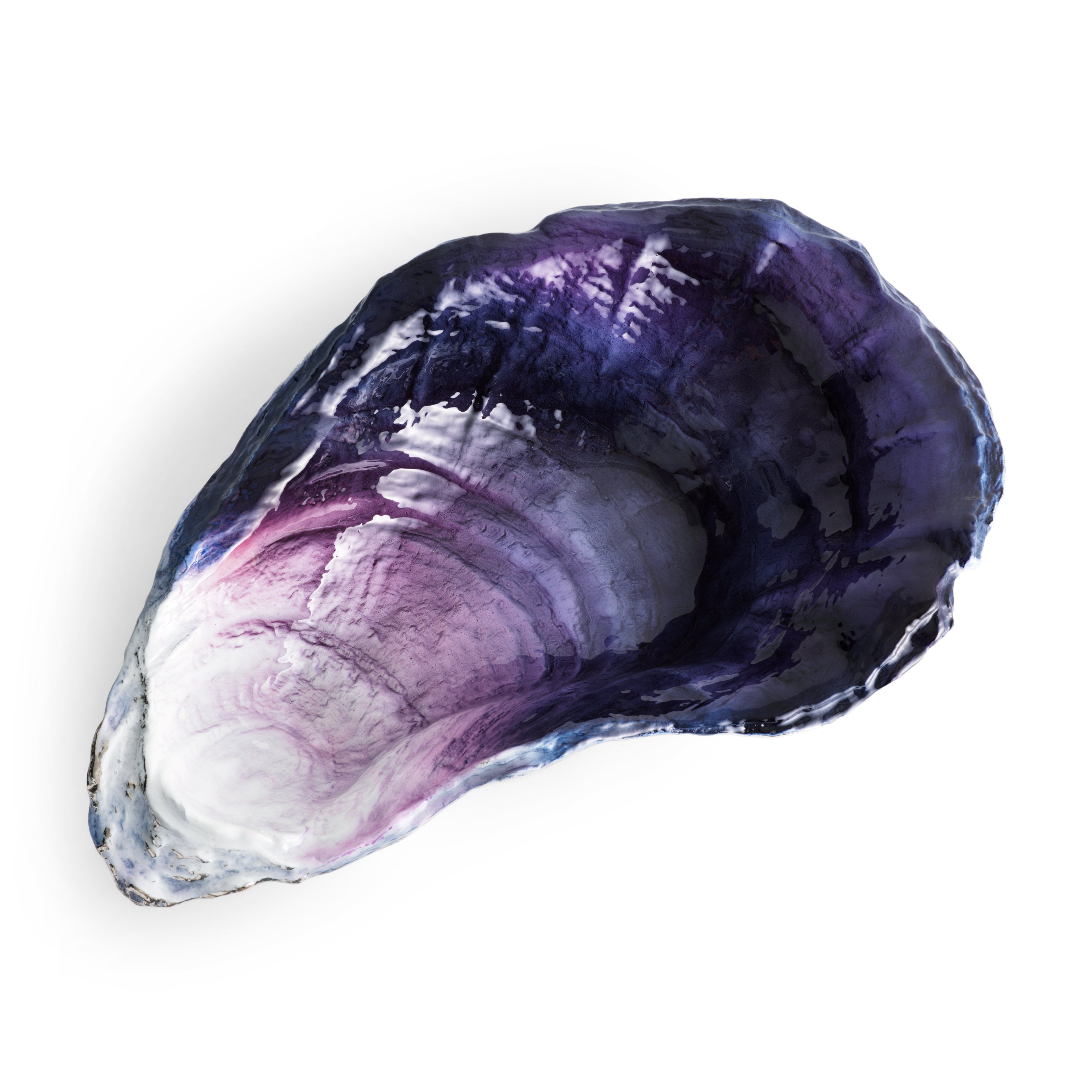 Ocean Reef Oyster Shell Jewelry Bowl - Handmade Seashell Jewelry Organizer for Necklaces, Rings & Earrings - Perfect for Beach House Decor & Bathroom Vanity Storage