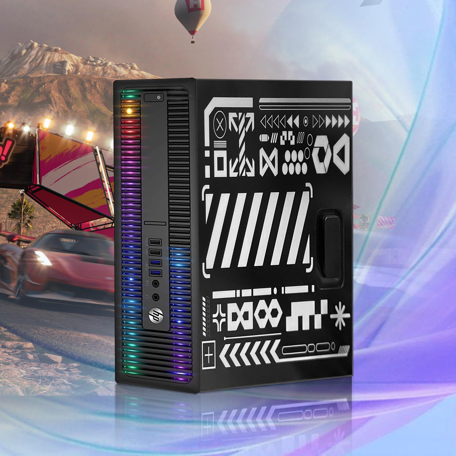 HP RGB Gaming PC - Intel i5-6500, RX 550 4G, 16GB DDR4, 1TB SSD for Esports & Streaming
