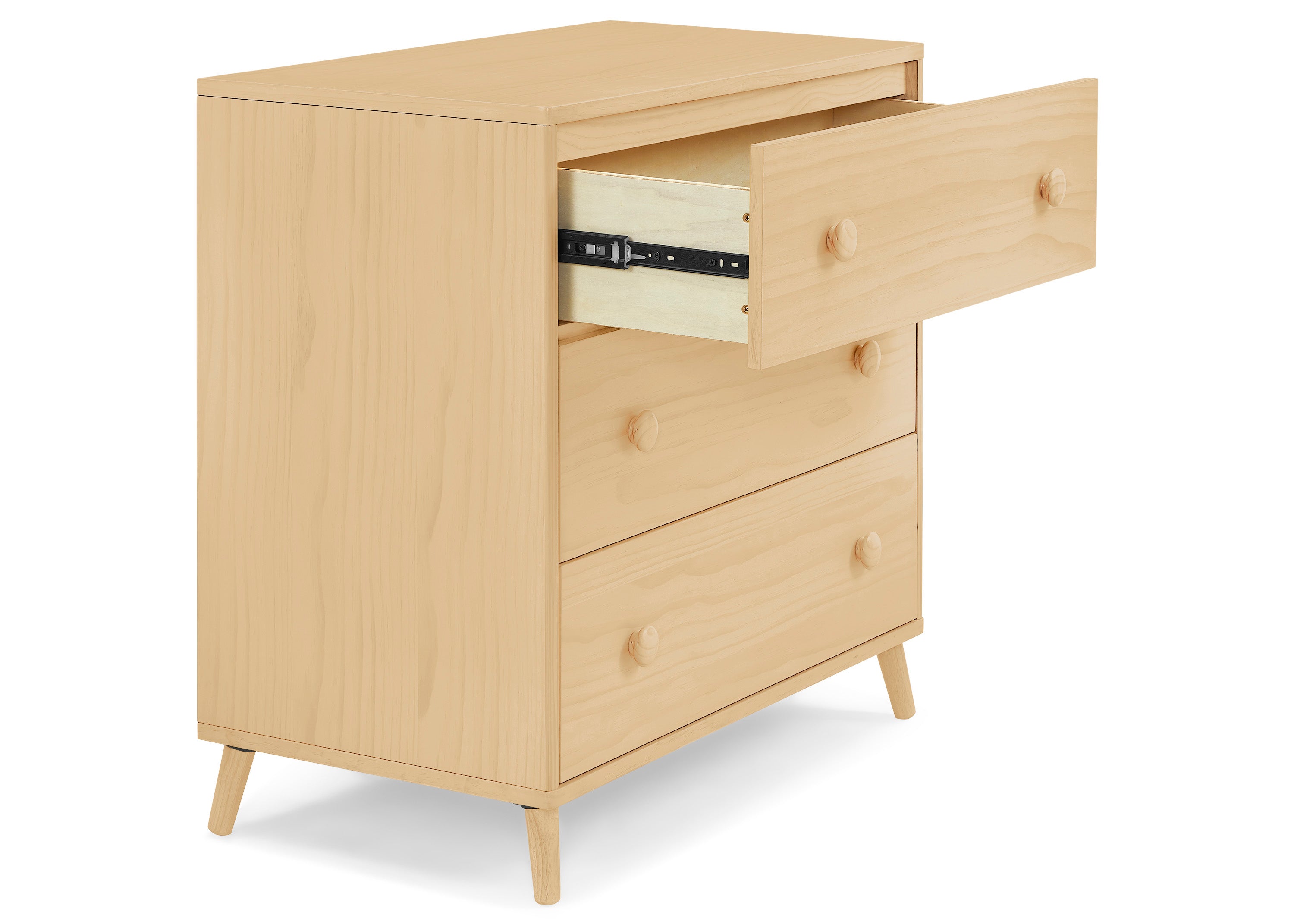 Jordan 3-Drawer Dresser with Interlocking Drawers - Sturdy Bedroom Storage Furniture for Clothes & Accessories | Perfect for Master Bedroom, Guest Room or Dorm Organization