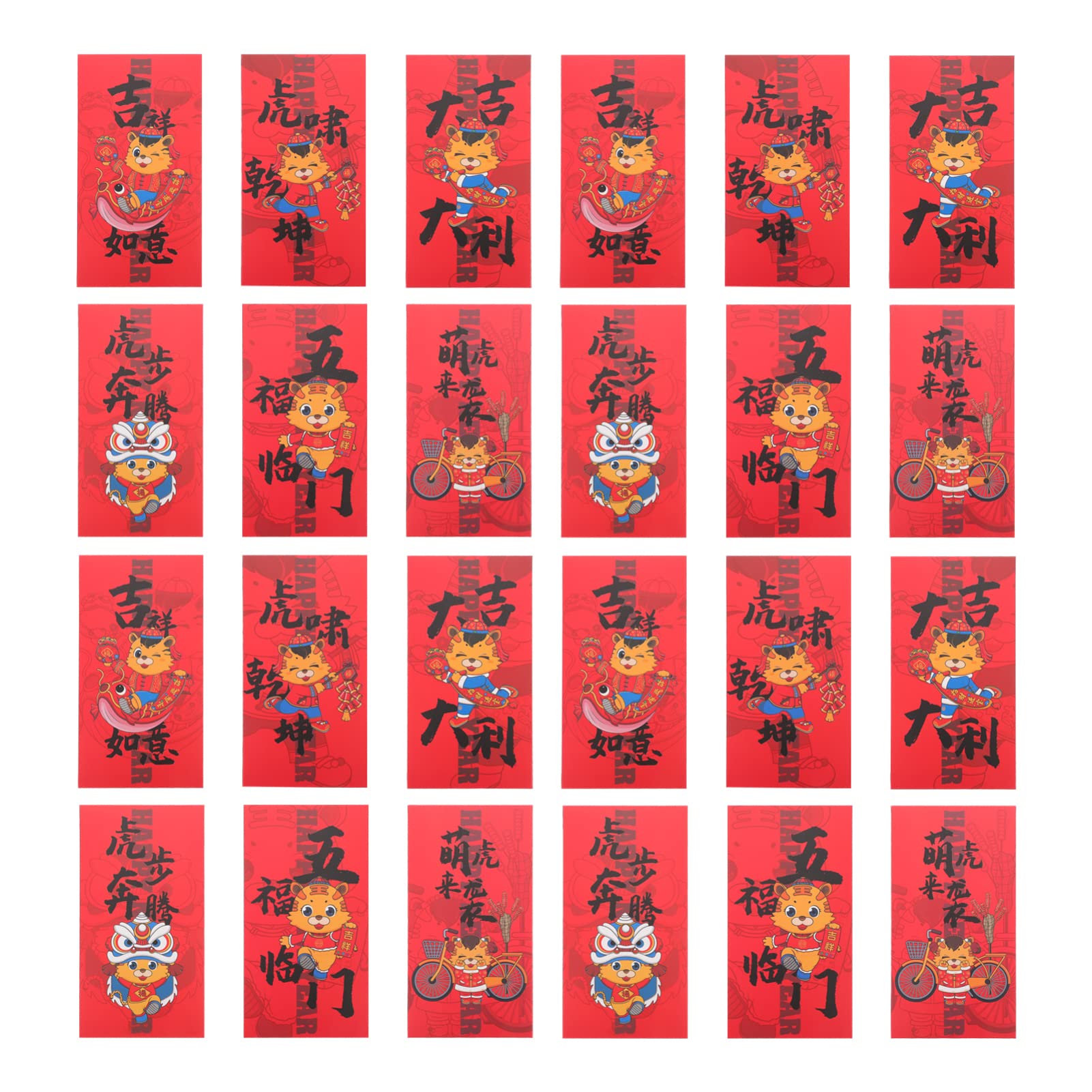 VILLCASE Chinese New Year Red Envelopes - Lunar New Year Money Envelopes with Zodiac Designs for Gifting Cash, Blessings & Good Fortune | Perfect for Chinese New Year Celebrations, Weddings & Special Occasions