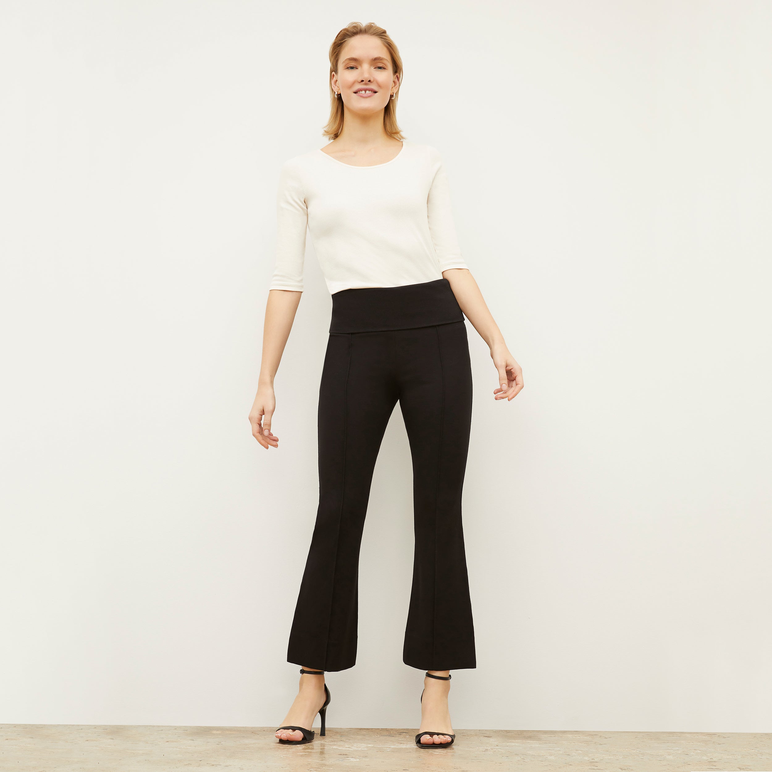 Shiloh Washable Ponte Pants for Women - Comfortable Stretch Work Pants in Black | Perfect for Office, Travel & Casual Wear