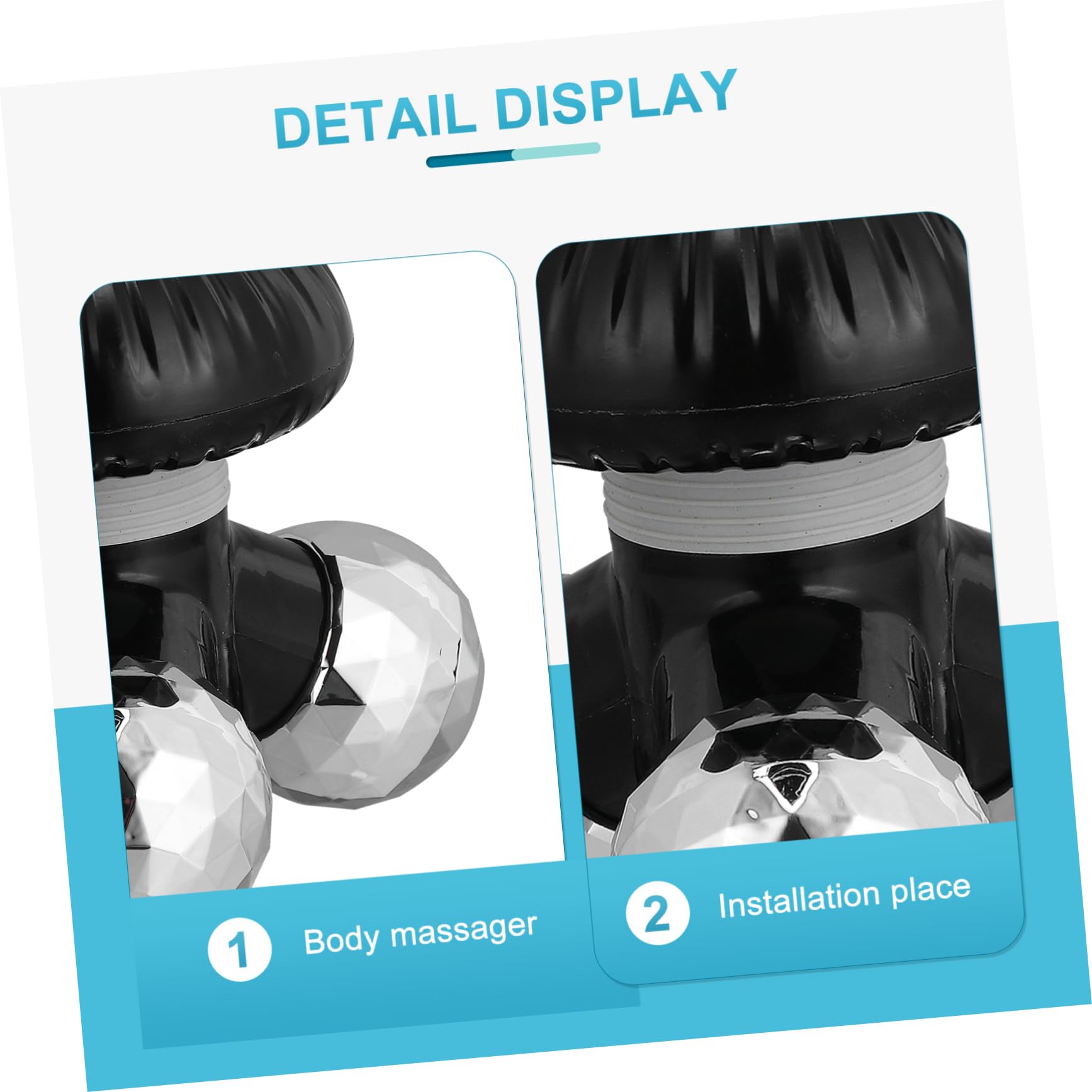 WATIIFUFU Deep Tissue Massager - Handheld Body Massage Gun for Pain Relief & Muscle Recovery - Black - Perfect for Athletes, Gym Lovers & Home Use