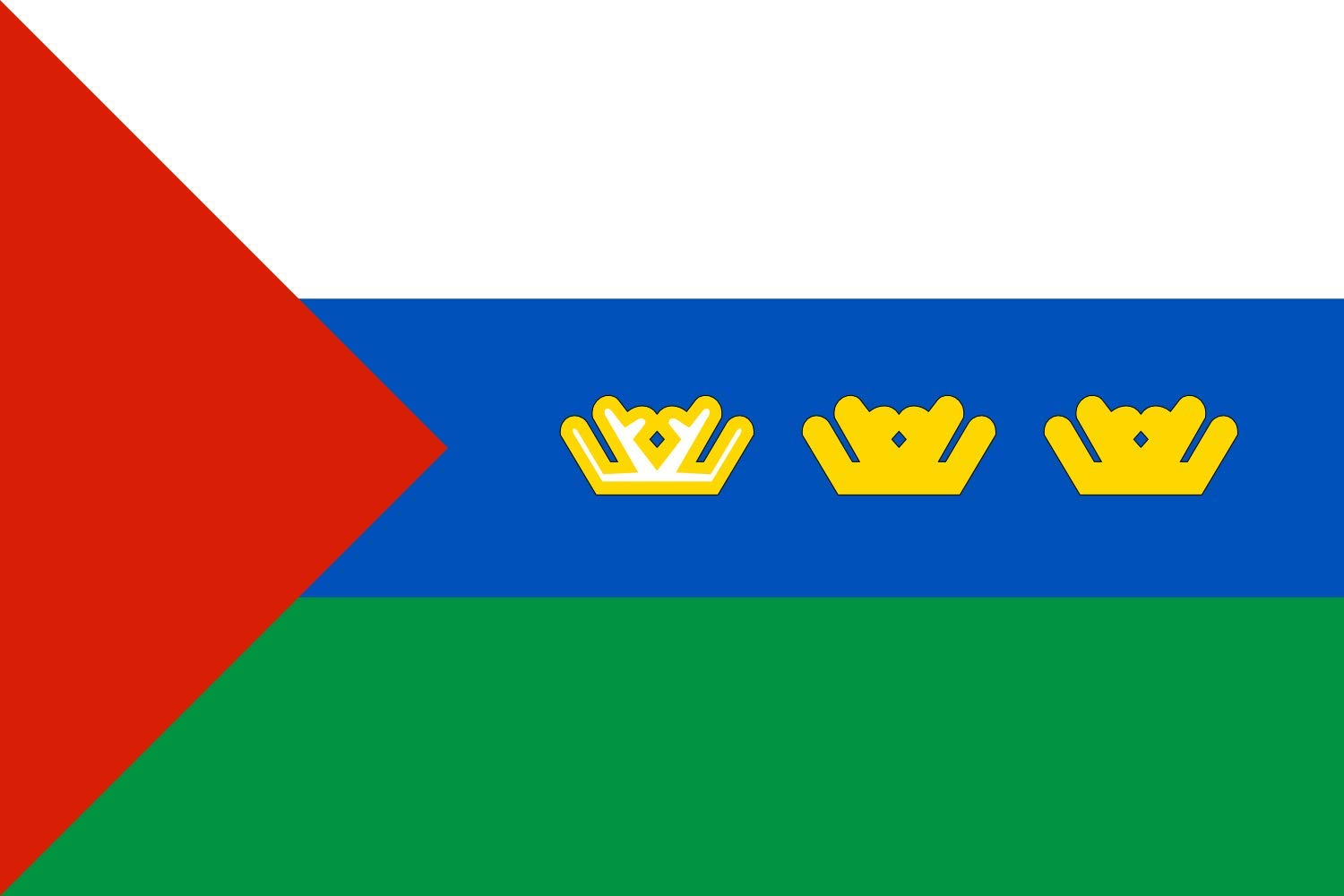 XL Tyumen Oblast Flag 1995-2008 | 120x180cm (4x6ft) Landscape Flag | 2.16m² (23sqft) | 100% German-Made Durable Outdoor Flag for Government Buildings, Historical Displays & Patriotic Events