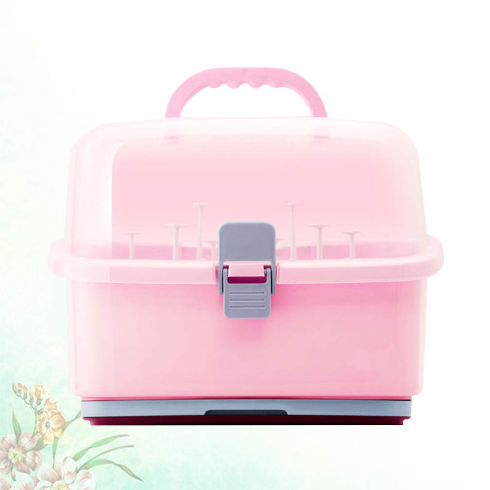 NUOBESTY Plastic Food Storage Containers with Lids - Airtight Sealed Kitchen Organizers for Baby Bottles, Milk Bottles, Cutlery & Tableware - Portable Infant Feeding Essentials for Home, Travel & Daycare Use