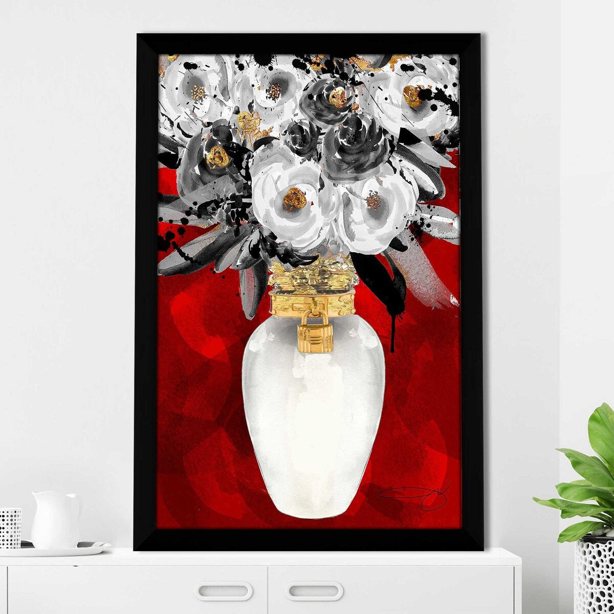 Jodi Print Always Fresh Red Acrylic Wall Art - Perfect for Home, Office & Gift Decor