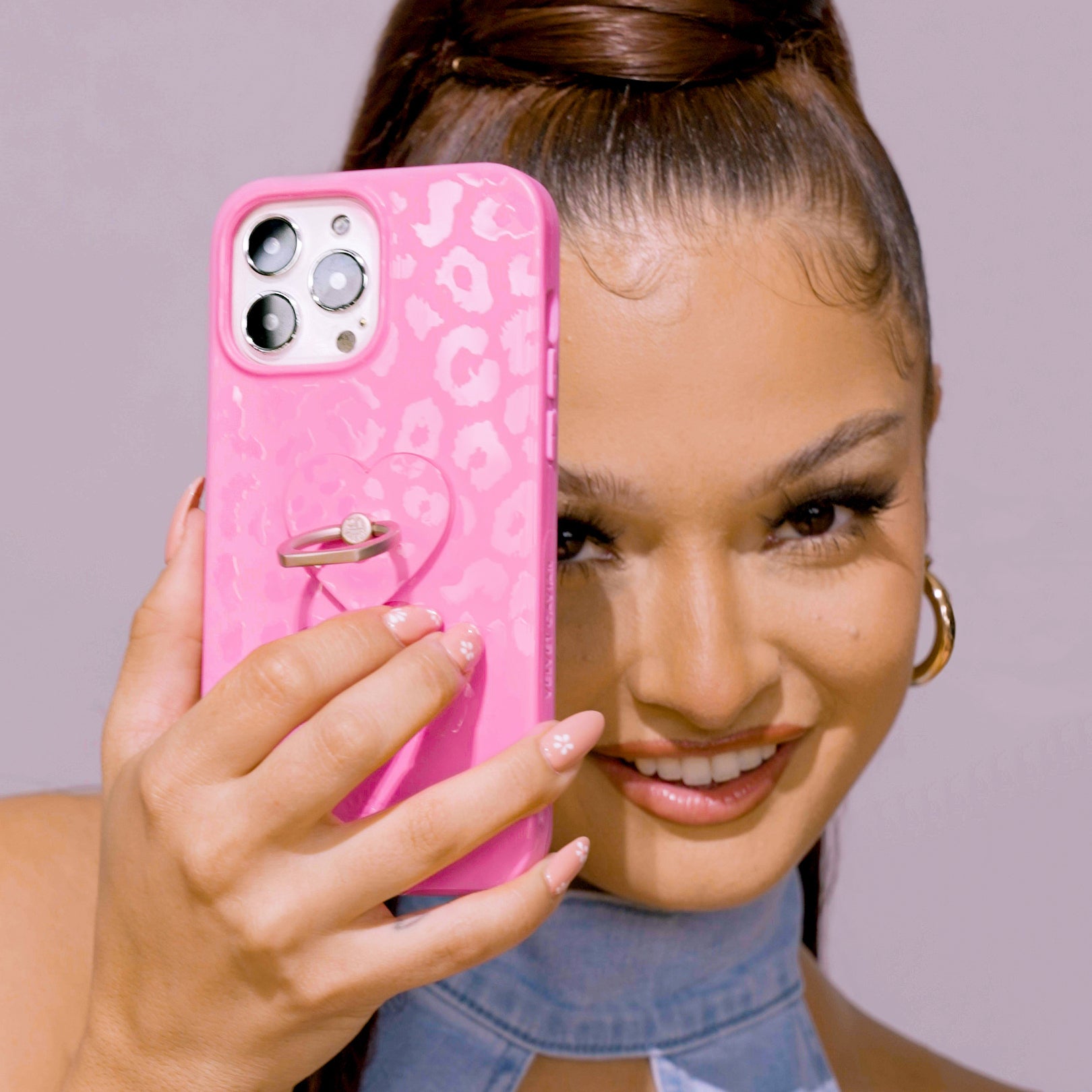 Hot Pink Leopard Print iPhone Case - Trendy Protective Cover for iPhone 13/14/15 - Perfect for Fashion Lovers & Everyday Use