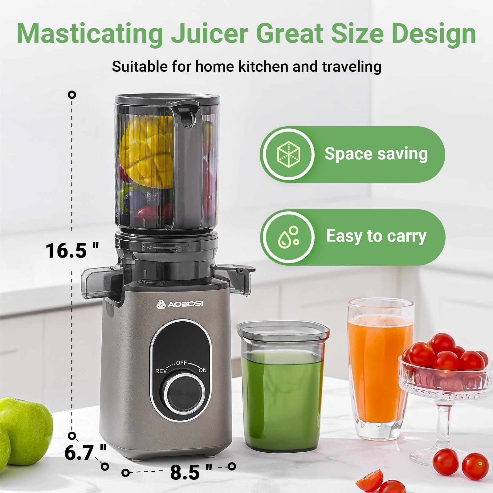 AAOBOSI Cold Press Juicer - 4.35