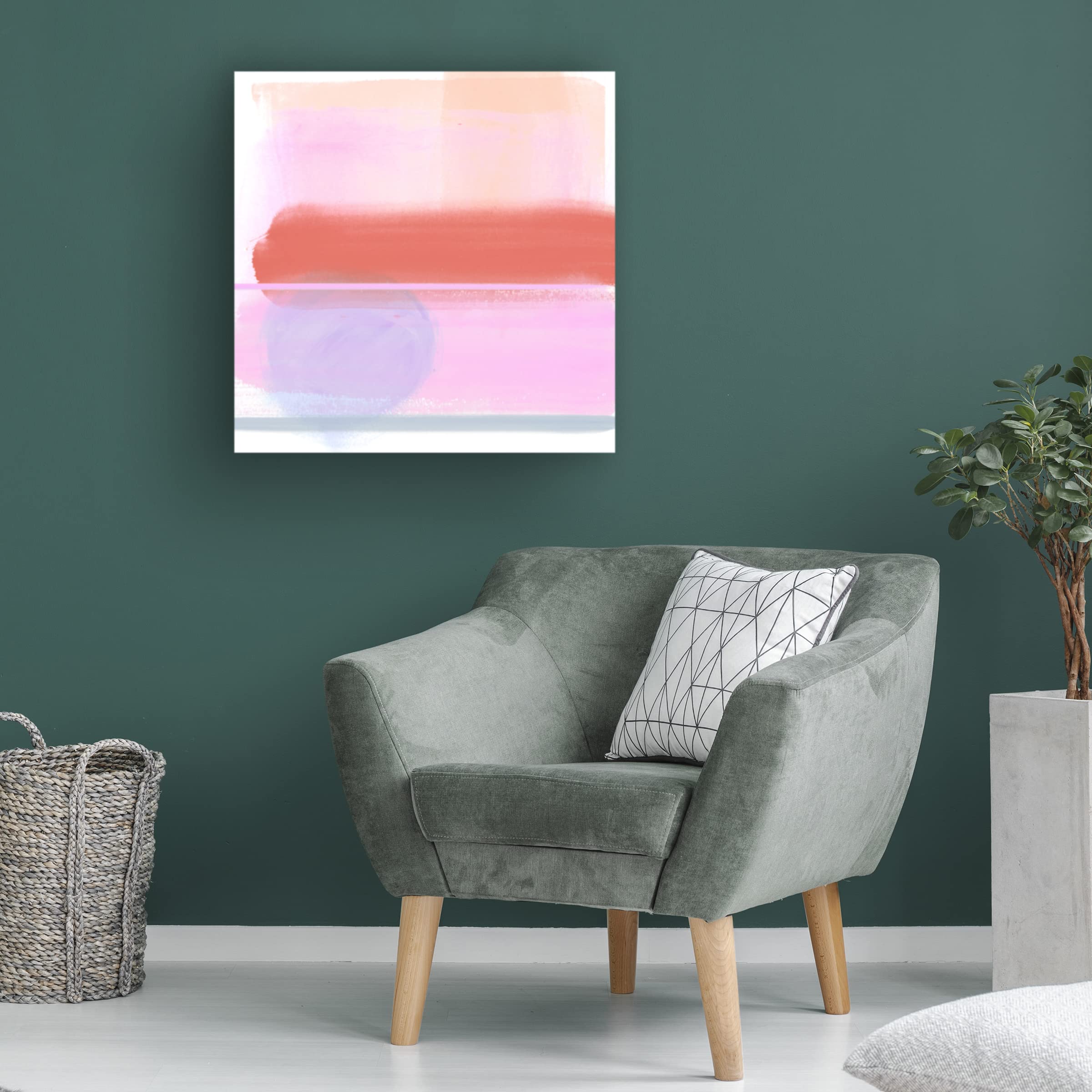 Jennifer Paxton Parker 'Translucent Madras IV' Canvas Wall Art Print - Modern Abstract Painting for Living Room, Bedroom & Office Decor