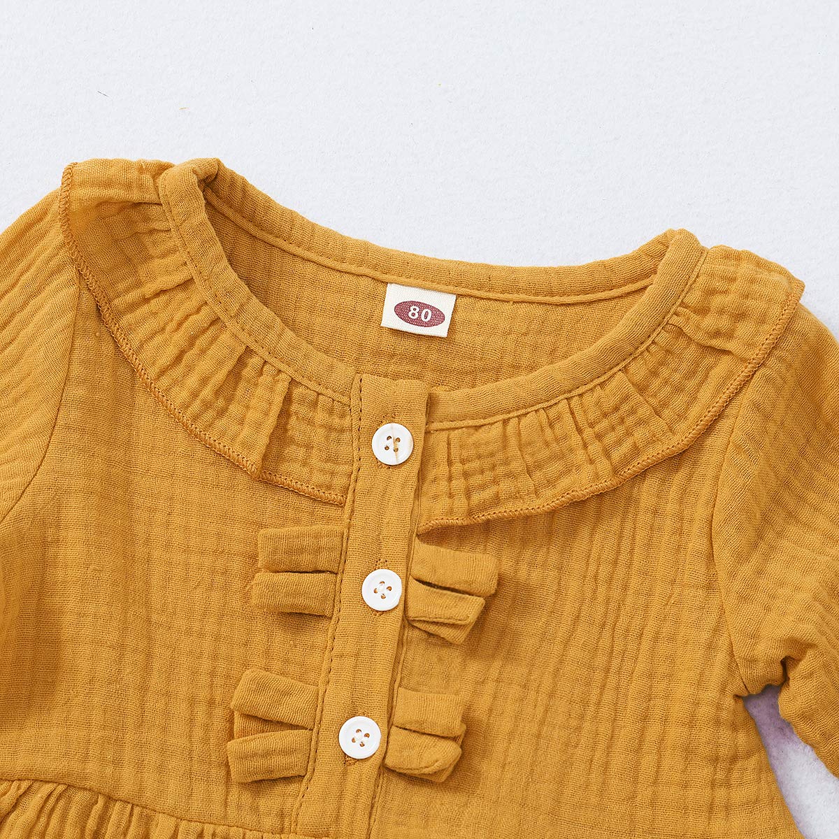 Toddler Girl Outfit Set - Cute Ruffle Shirt & Denim Jeans for Baby Girls | Fall Winter Clothes | Perfect for Playdates, Preschool & Family Photos
