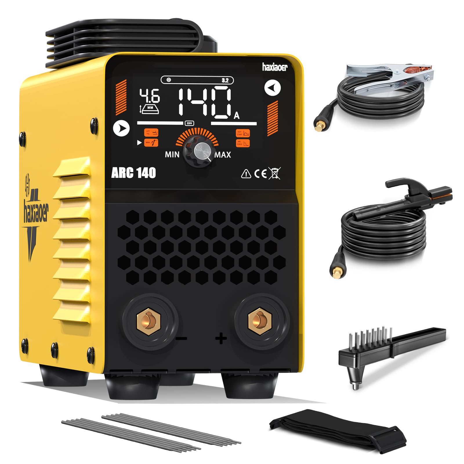 140A Stick Welder MMA/Lift TIG 2-in-1 IGBT Welding Machine - 110V/220V Portable Arc Welder with Digital Display, VRD, Hot Start & ARC Force - Ideal for Home DIY, Metal Repair & Construction Projects