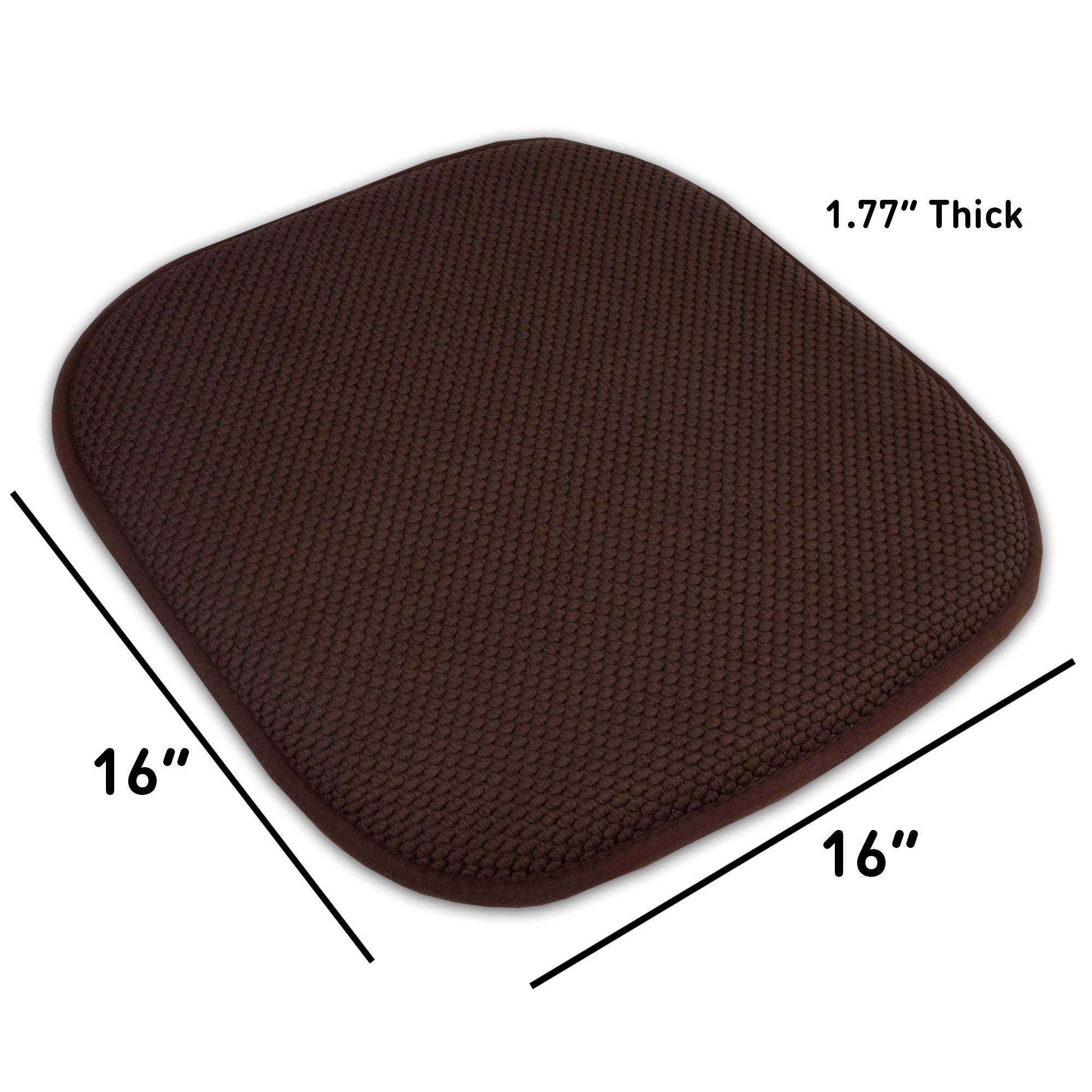 Sweet Home Collection Memory Foam Chair Cushions - 16