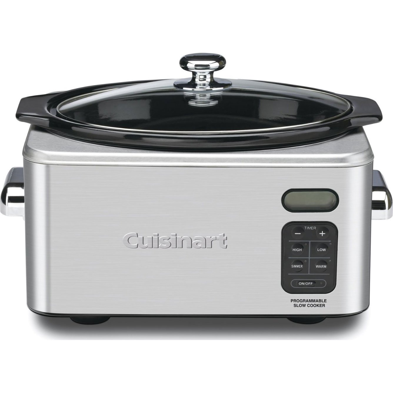 Cuisinart PSC-650 6.5-Quart Programmable Slow Cooker with Stainless Steel Finish - Silver | Large Capacity Digital Slow Cooker for Soups, Stews & Family Meals | Perfect for Home Cooking, Potlucks & Holiday Gatherings