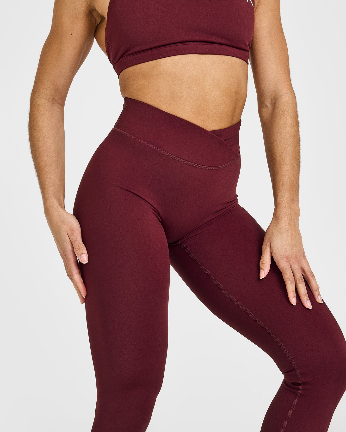 Unified Wrap Leggings for Women - High Waist Yoga Pants with Rosewood Print | Perfect for Yoga, Gym, Running & Lounge Wear