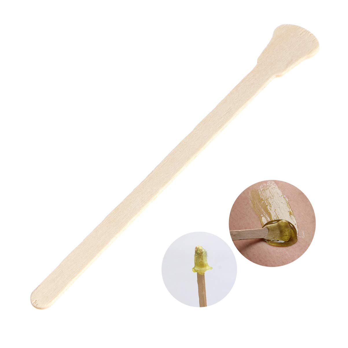 Angoily Wooden Waxing Spatula - Professional Ear & Body Waxing Sticks for Smooth Skin Care | Perfect for Home Waxing, Salon Use & DIY Beauty Treatments