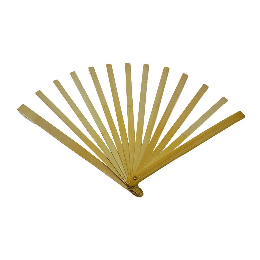 Thecookiee Ostrich Feather Fan Accessories - 13pcs Bamboo Sticks for DIY Dance Fans, Showgirl Feather Fans, Large Feather Fans for Performances, Weddings, and Costume Parties (2-10PCS)