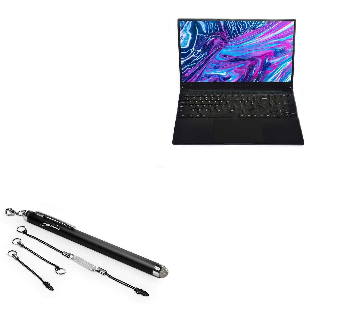 BoxWave EverTouch Capacitive Stylus Pen - Fiber Tip Stylus Compatible with Anyware PhoneBook (Jet Black) | Perfect for Note-Taking, Drawing & Touchscreen Devices