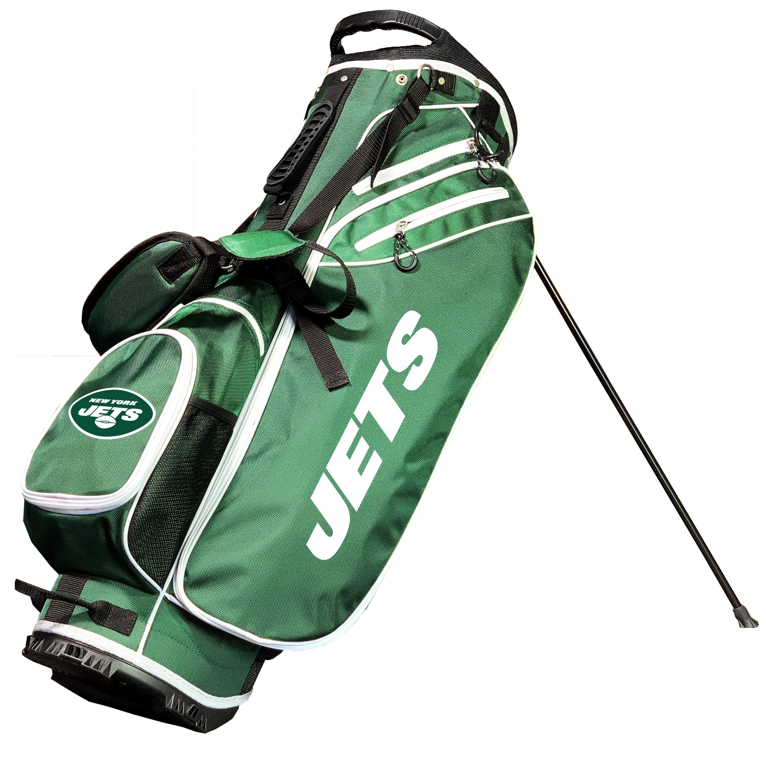 Team Golf NFL Birdie Stand Golf Bag - Lightweight 14-Way Club Divider with Spring Action Stand, Insulated Cooler Pocket, Velcro Glove & Umbrella Holder - Perfect for NFL Fans & Golfers on the Course