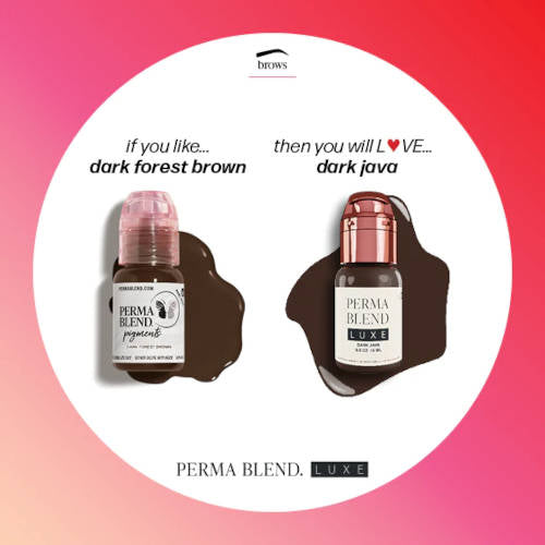 Perma Blend Luxe Dark Java Pigment - Professional Tattoo Ink for Vibrant & Long-Lasting Body Art - Perfect for Tattoo Artists & Permanent Makeup