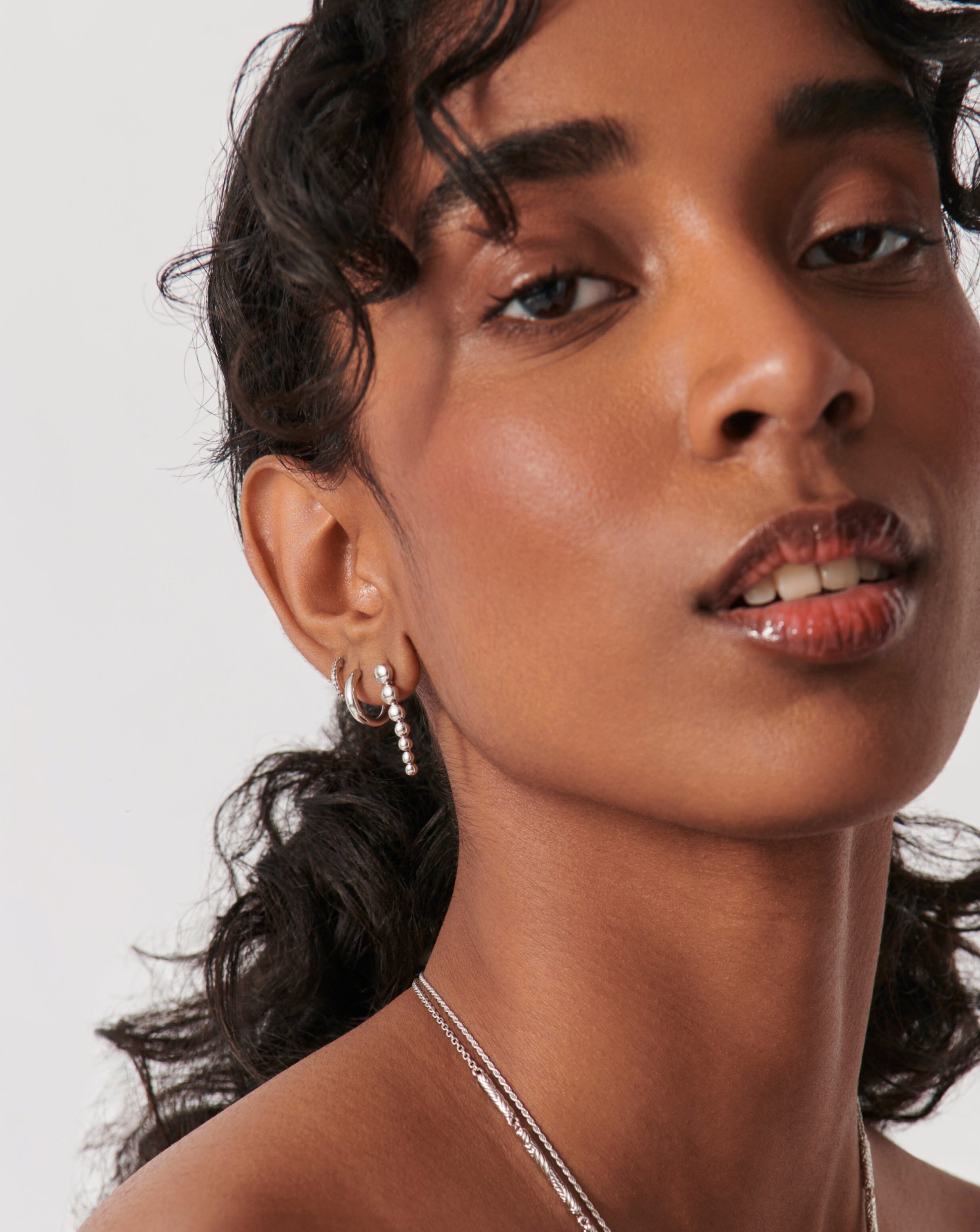 Sterling Silver Beaded Drop Earrings for Women - Elegant Dangle Jewelry for Parties, Weddings & Special Occasions