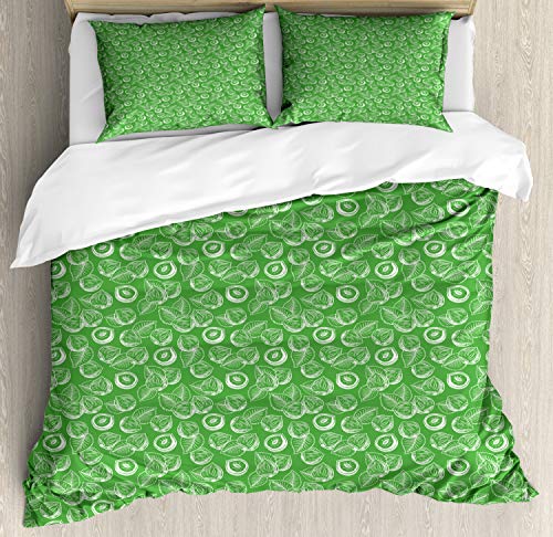 Fern Green and White