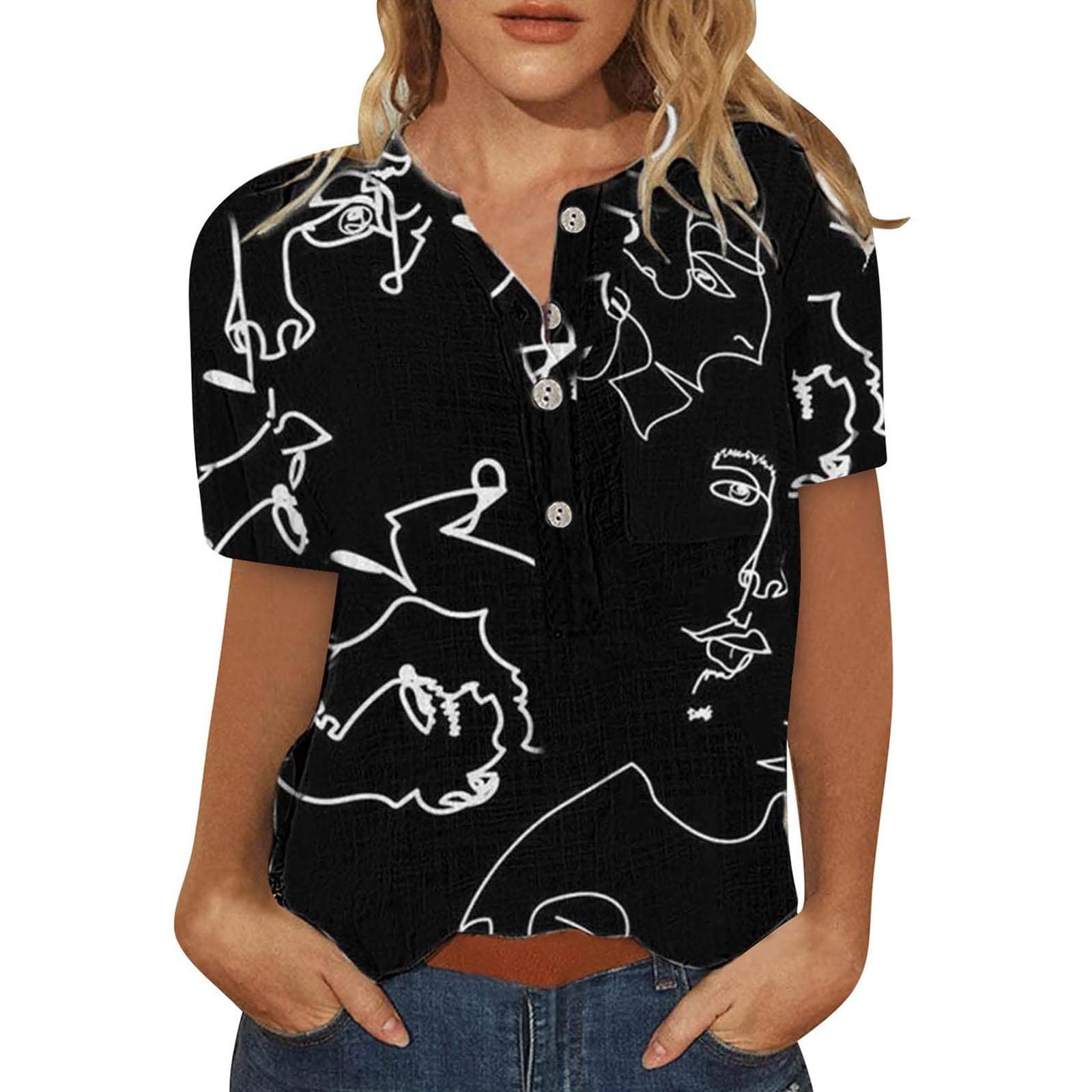 Retro Floral Print Women's Short Sleeve T-Shirt - Casual Loose Crew Neck Graphic Tee Blouse for Summer, Beach, and Everyday Wear