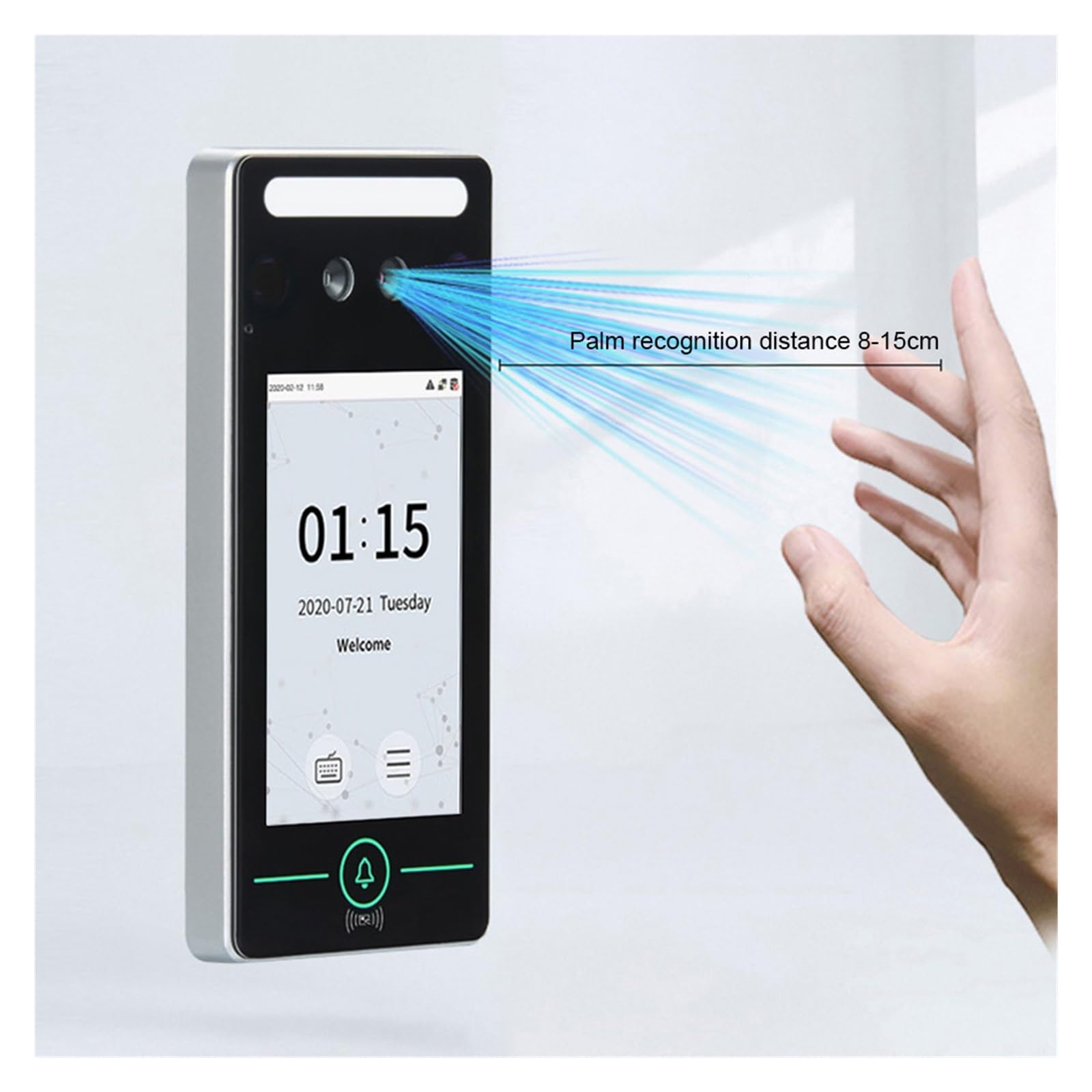 Speedface-V4L-IC Facial Recognition & RFID Door Access Control System with TCP/IP & USB - Secure Time Attendance for Offices, Schools & Smart Buildings