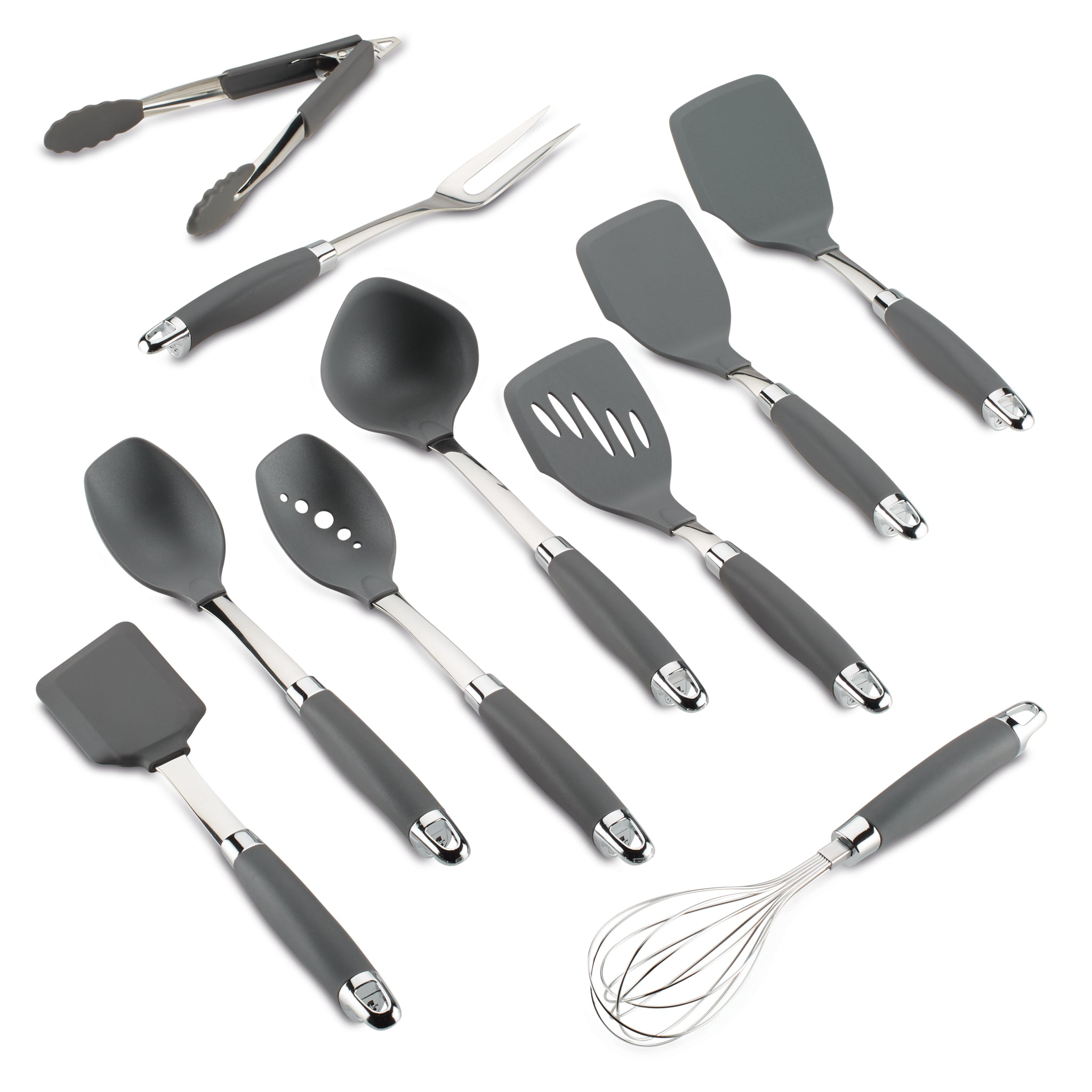 SureGrip 10-Piece Non-Slip Kitchen Utensil Set - Durable Cooking Tools for Baking, Frying & Mixing - Perfect for Home Chefs & Professional Kitchens