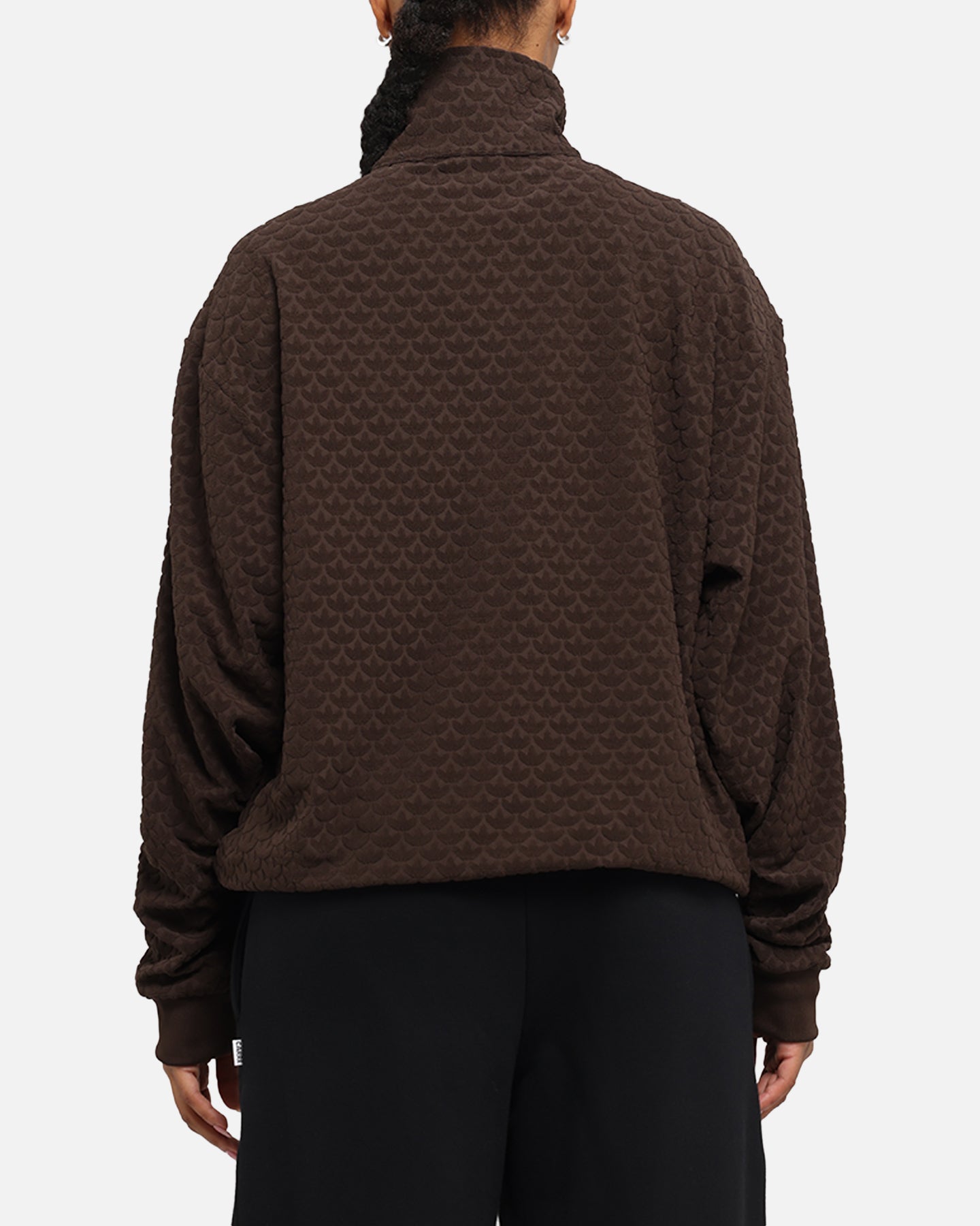Adidas Monogram Track Top Jacket for Men - Dark Brown Athletic Running Jacket | Streetwear Fashion & Gym Workout Essential