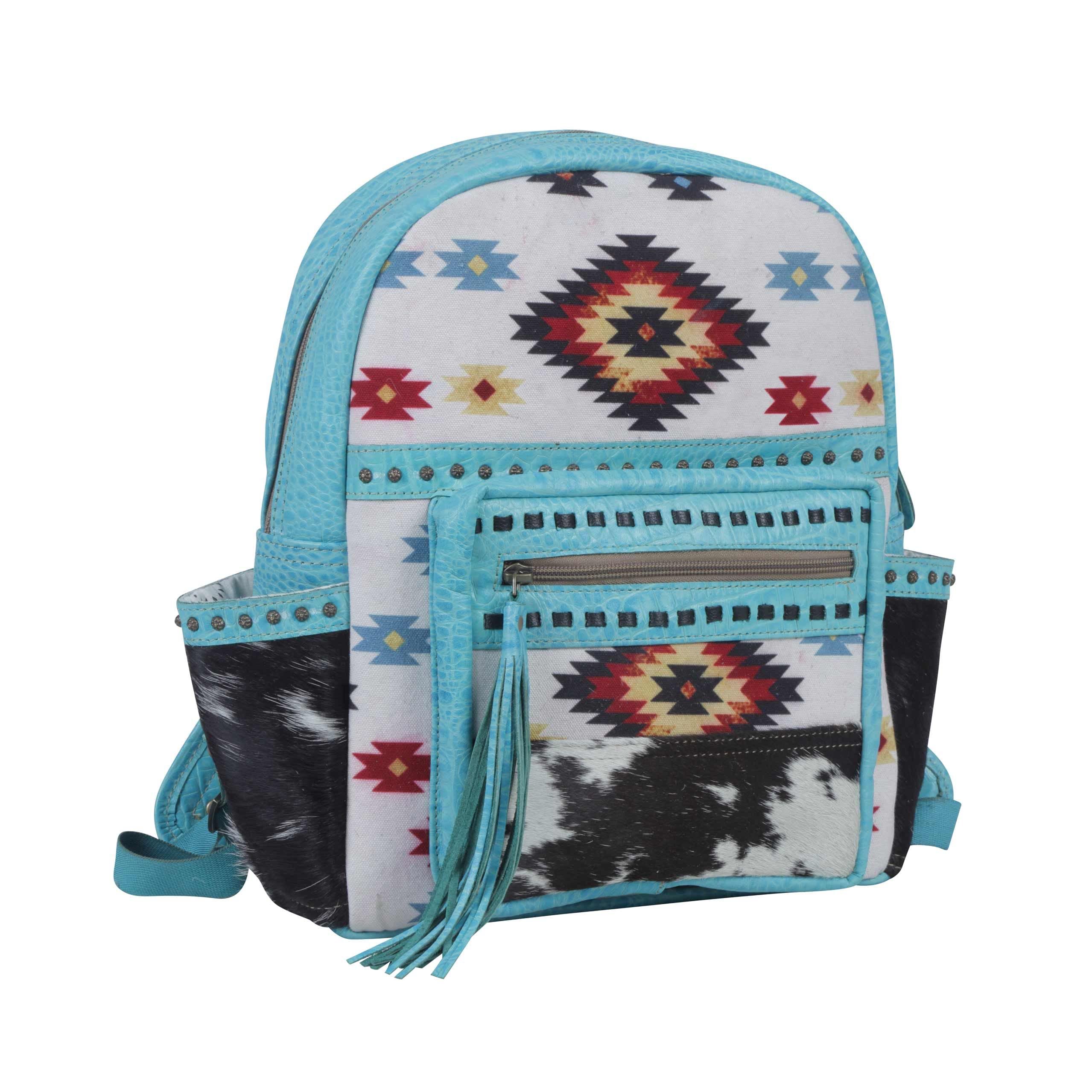 Myra Bag Wild Blue Backpack - Stylish & Durable School Backpack for Women & Men - Perfect for College, Travel & Outdoor Adventures