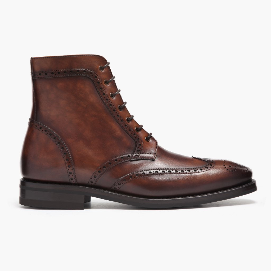 Premium Wingtip Dress Shoes for Men | Classic Style in Color #77 | Perfect for Business, Formal Events & Weddings