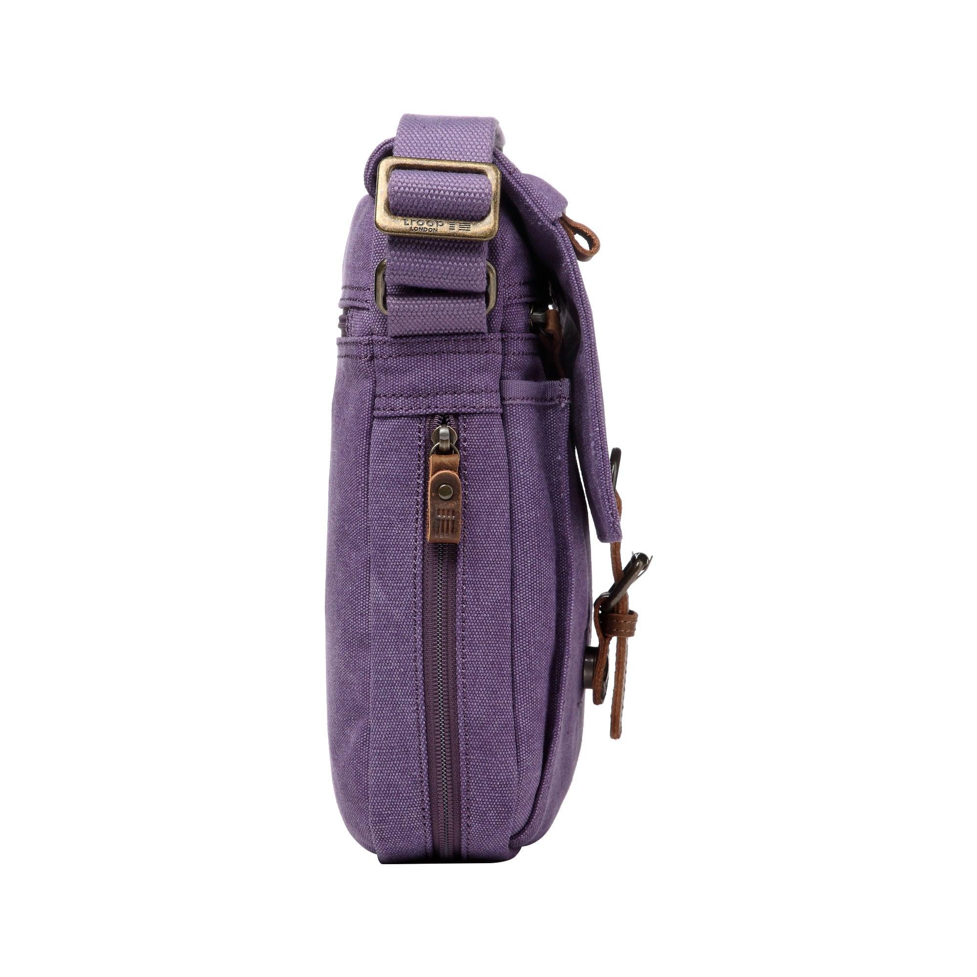 TRP0211 Troop London Classic Canvas Crossbody Bag - Stylish & Durable Unisex Messenger Bag for Travel, Work & Everyday Use